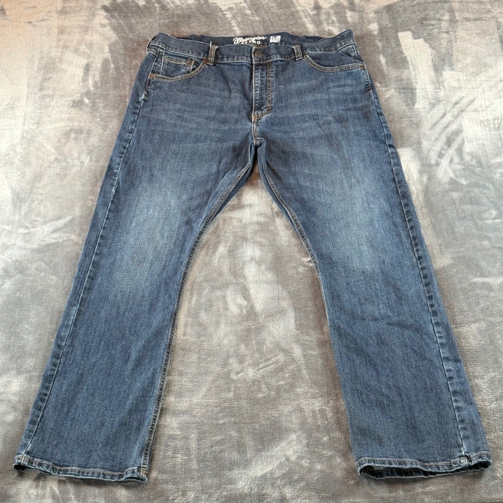 Wrangler Retro Slim Boot Jeans Mens 38x34 Medium Wash Denim 1077MWZTB